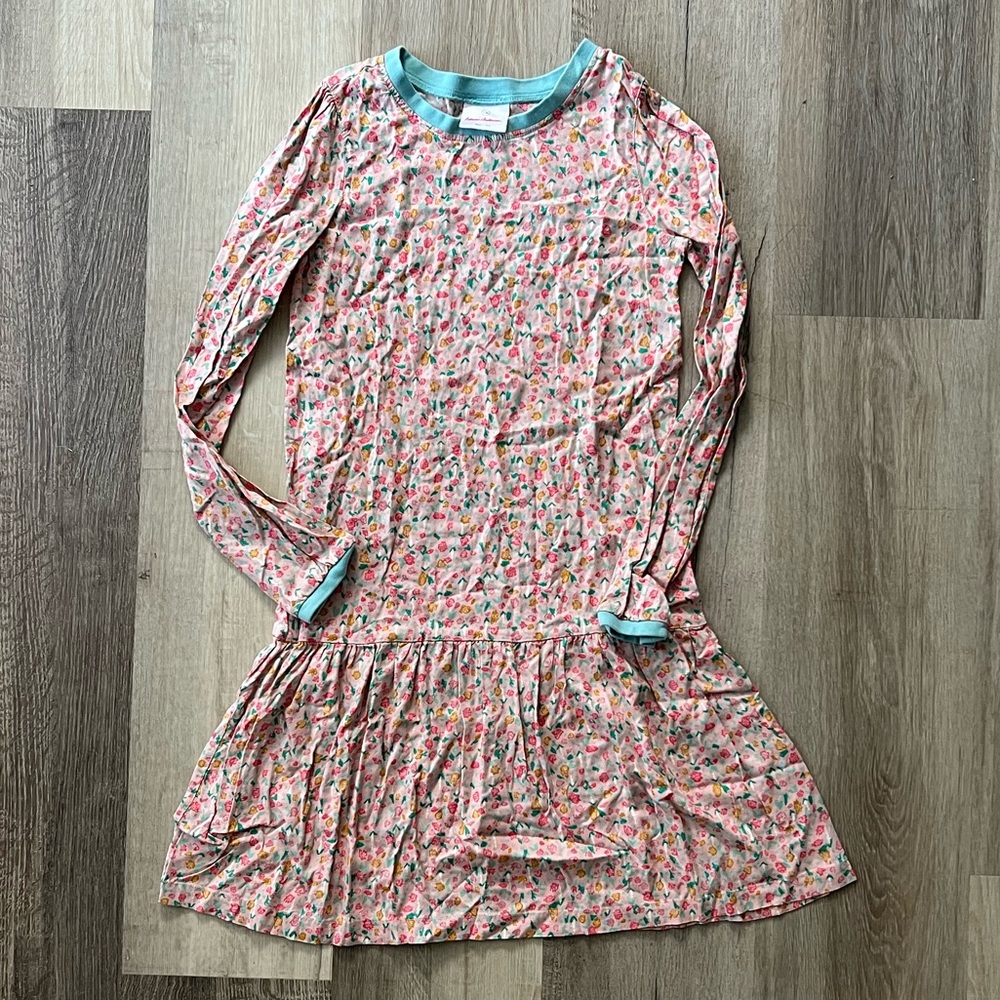 Hanna Andersson Floral Drop Waist Dress Size 12/ 150